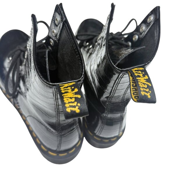 Dr. Martens 1460 Patent Croc Emboss Boots – US 8 / EU 39 – Excellent Condition - Picture 6 of 17